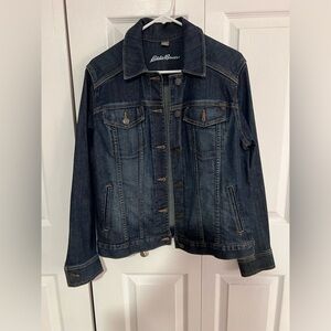 Eddie Bauer Women's Dark Blue Denim Jacket
